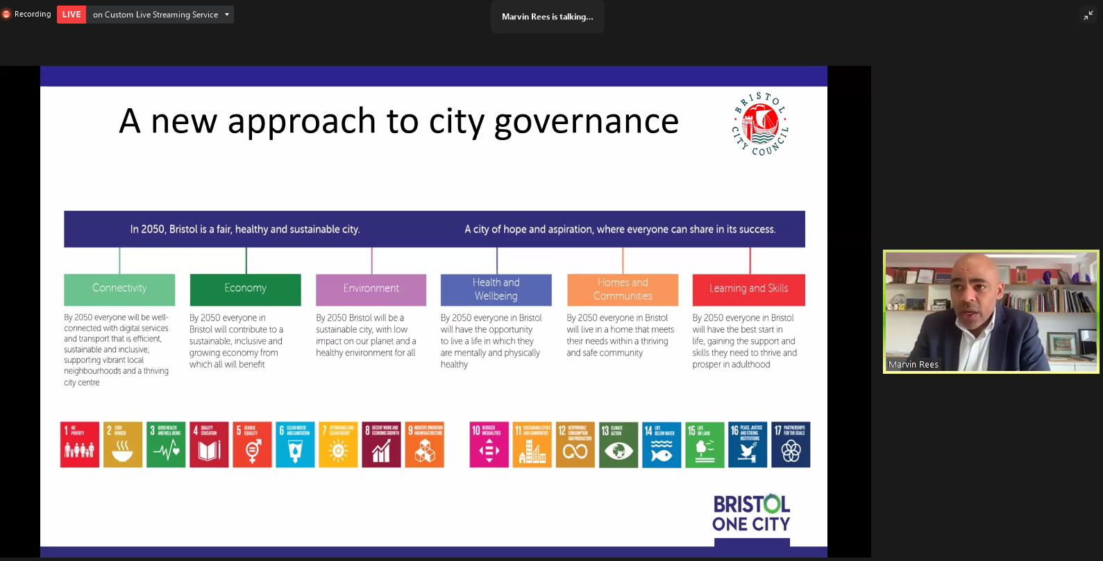 Presentation by Marvin Rees, Mayor of Bristol, United Kingdom