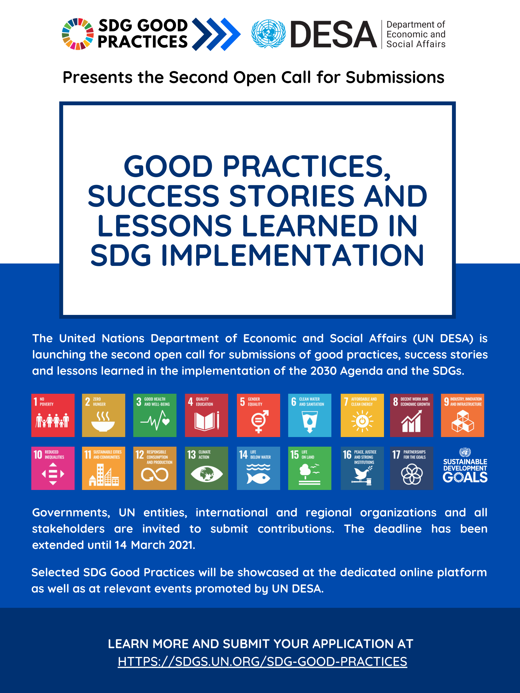 SDG Good Practices English Flyer
