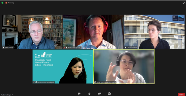 Indonesia capacity building webinar: Panellists sharing their thoughts on feedback from the audience. 