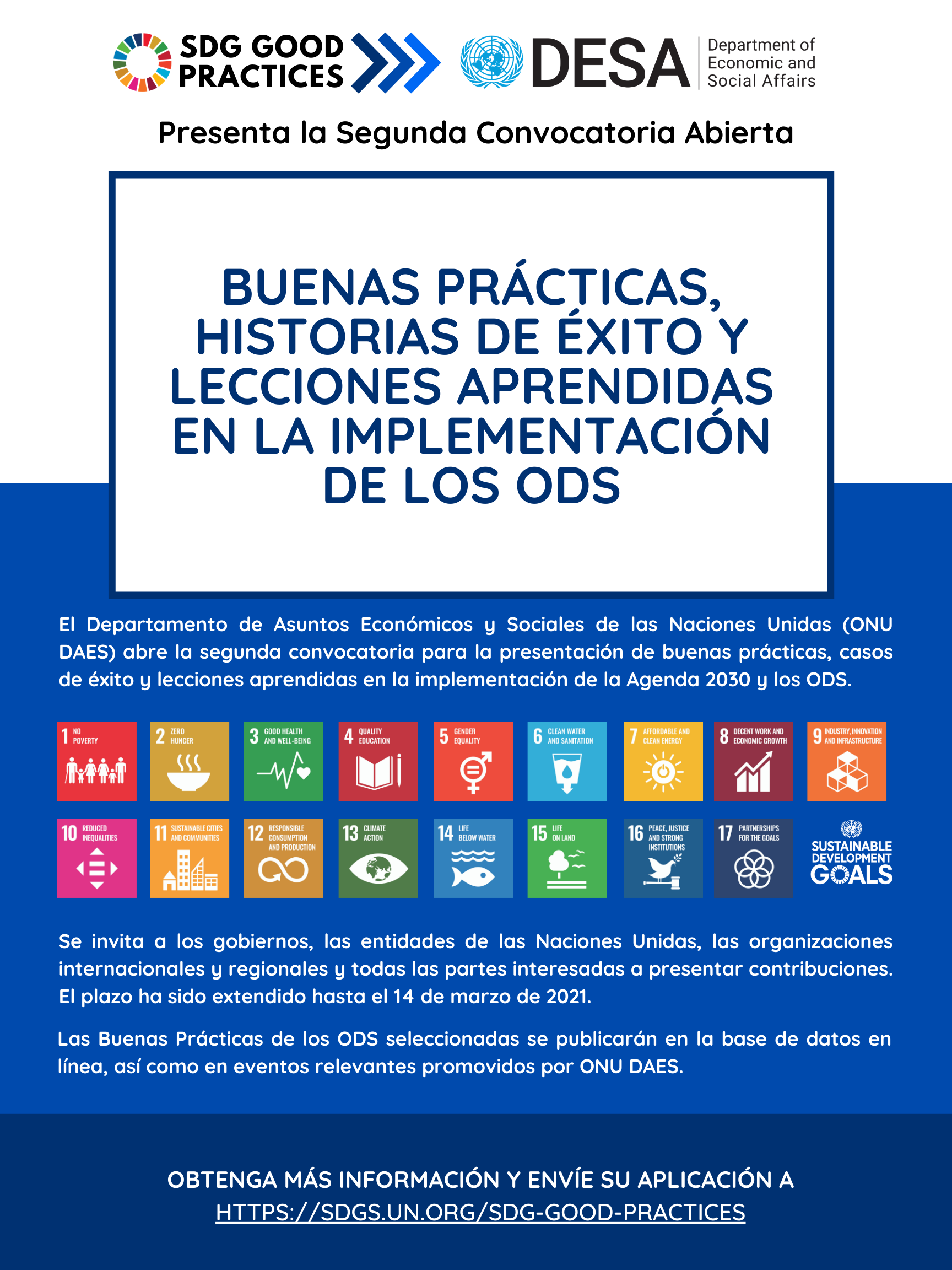 SDG Good Practices Spanish Flyer